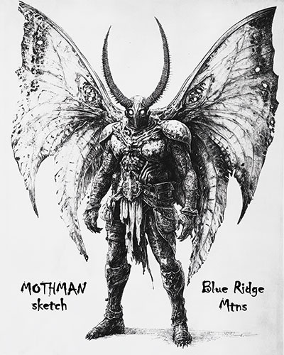 Mothman-Sketch-Canvas-Wall-Art